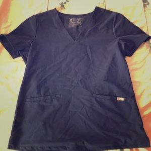 FIGS Navy Scrub Top